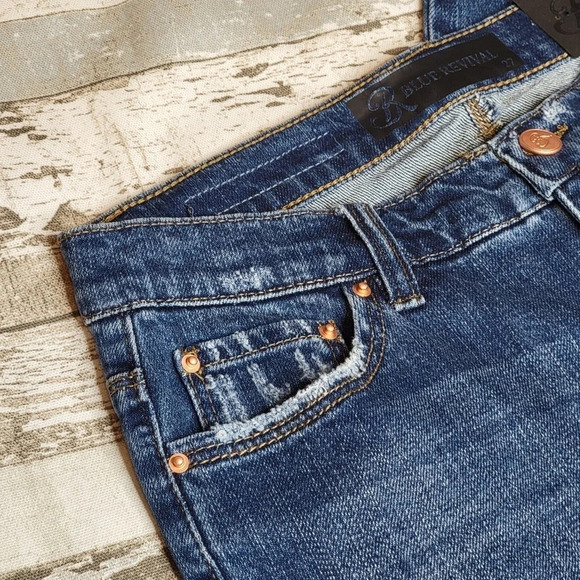 BLUE REVIVAL Women's Sienna Mid-Rise Skinny Jeans Milan Medium Wash Size 27 New - Picture 5 of 16